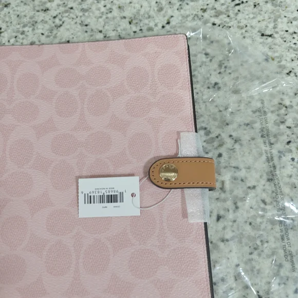 Coach Notebook In Signature Canvas (Powder pink) - Picture 3 of 7